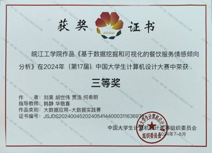 best365官网学子在2024年中国大学生计算机设计大赛中喜获佳绩